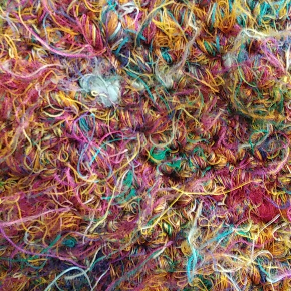 NWT KATHMANDU IMPORTS COOL BOHO RECYCLED NUBBY SILK SMALL CROSSBODY PURSE. 6"×6" - Picture 4 of 6